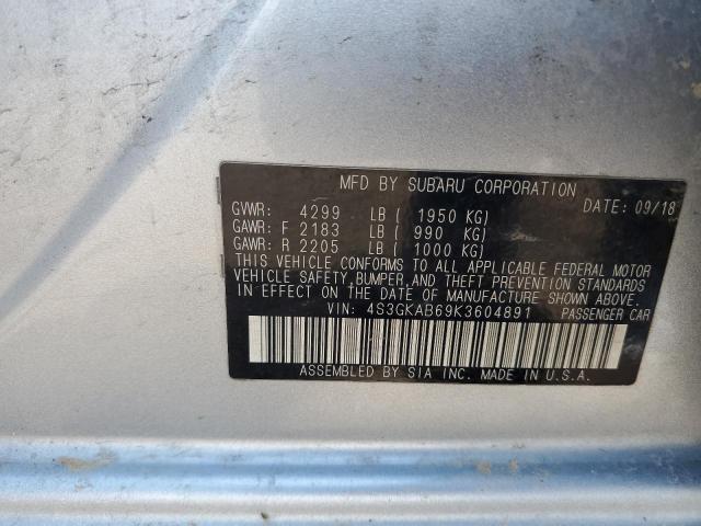 Photo 11 VIN: 4S3GKAB69K3604891 - SUBARU IMPREZA 