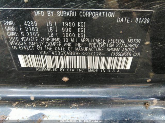 Photo 8 VIN: 4S3GKAB69L3607128 - SUBARU IMPREZA 