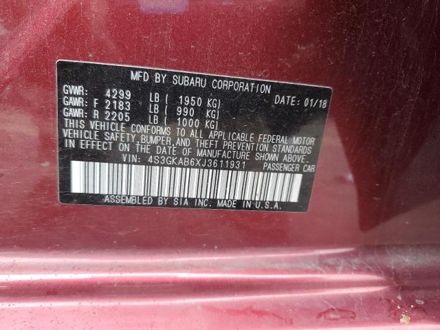 Photo 12 VIN: 4S3GKAB6XJ3611931 - SUBARU IMPREZA PR 