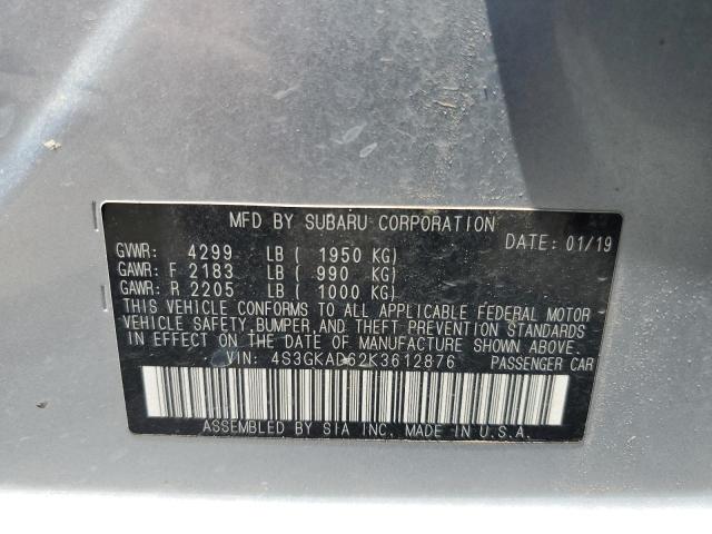 Photo 11 VIN: 4S3GKAD62K3612876 - SUBARU IMPREZA 