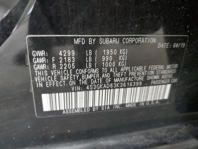 Photo 11 VIN: 4S3GKAD63K3616399 - SUBARU IMPREZA 