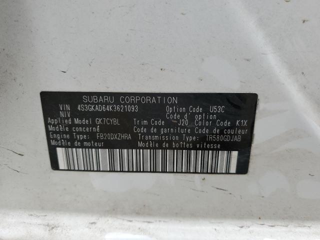 Photo 11 VIN: 4S3GKAD64K3621093 - SUBARU IMPREZA 