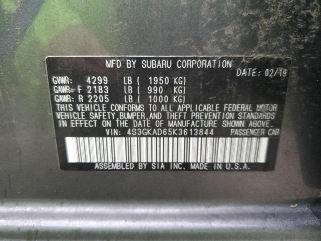 Photo 11 VIN: 4S3GKAD65K3613844 - SUBARU IMPREZA PR 