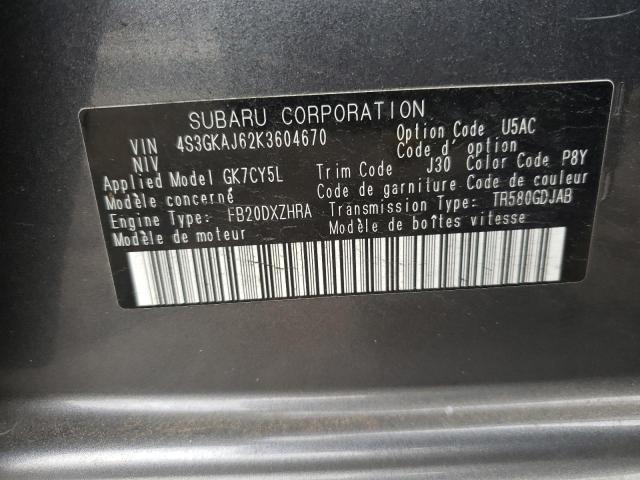 Photo 12 VIN: 4S3GKAJ62K3604670 - SUBARU IMPREZA SP 