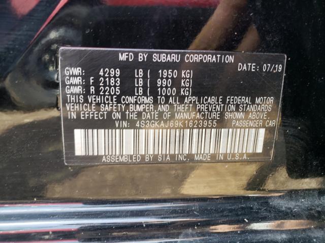 Photo 9 VIN: 4S3GKAJ69K1623955 - SUBARU IMPREZA SP 