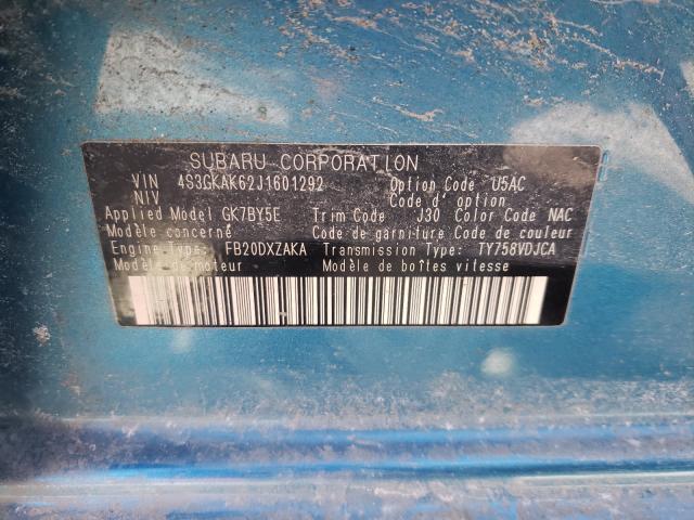 Photo 9 VIN: 4S3GKAK62J1601292 - SUBARU IMPREZA SP 