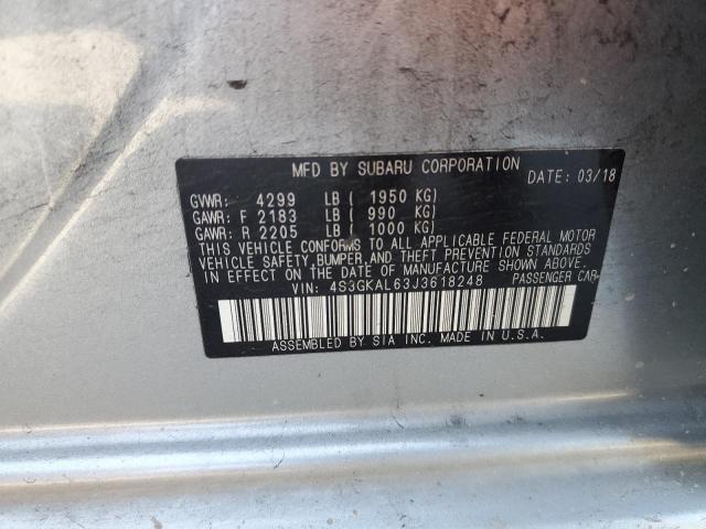 Photo 11 VIN: 4S3GKAL63J3618248 - SUBARU IMPREZA 