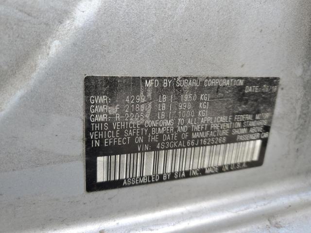 Photo 12 VIN: 4S3GKAL66J1625268 - SUBARU IMPREZA 