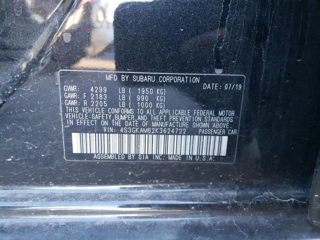 Photo 12 VIN: 4S3GKAM62K3624722 - SUBARU IMPREZA SP 