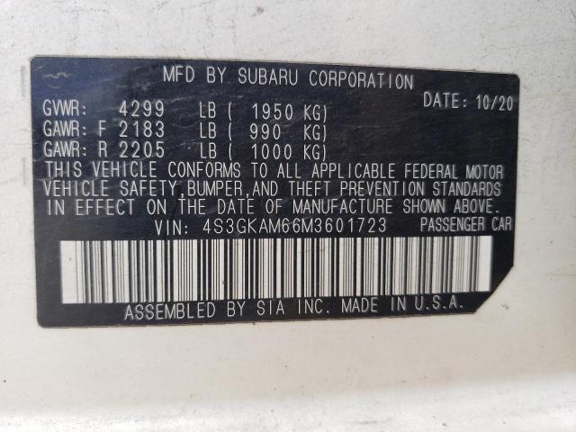 Photo 12 VIN: 4S3GKAM66M3601723 - SUBARU IMPREZA SP 