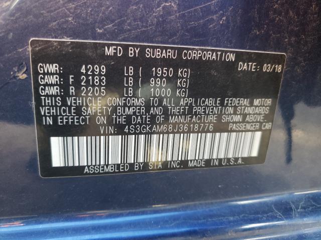 Photo 9 VIN: 4S3GKAM68J3618776 - SUBARU IMPREZA SP 