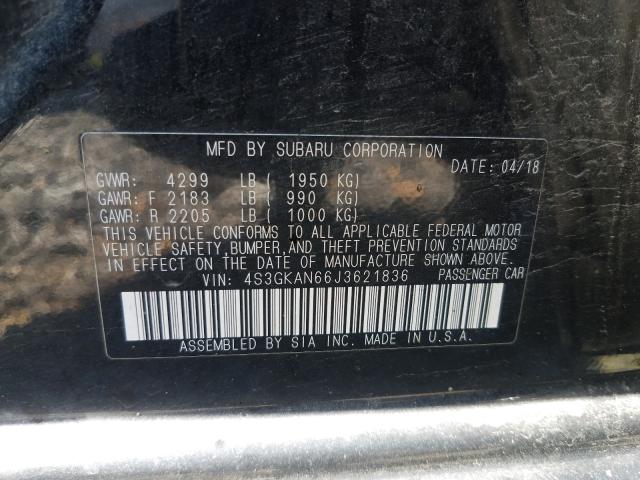 Photo 9 VIN: 4S3GKAN66J3621836 - SUBARU IMPREZA LI 