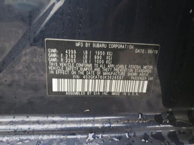 Photo 11 VIN: 4S3GKAT60K3626597 - SUBARU IMPREZA LI 