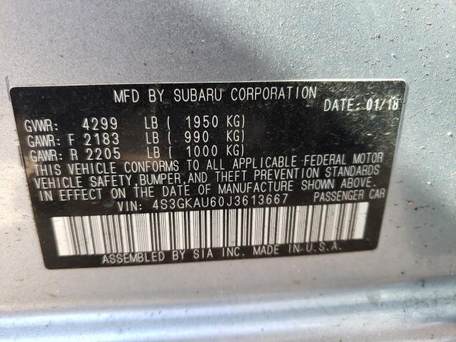 Photo 9 VIN: 4S3GKAU60J3613667 - SUBARU IMPREZA LI 