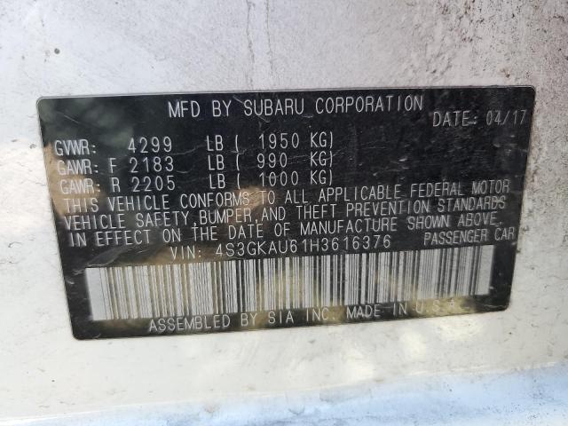 Photo 12 VIN: 4S3GKAU61H3616376 - SUBARU IMPREZA 