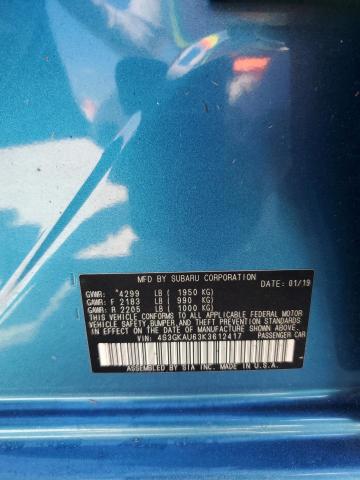 Photo 9 VIN: 4S3GKAU63K3612417 - SUBARU IMPREZA LI 