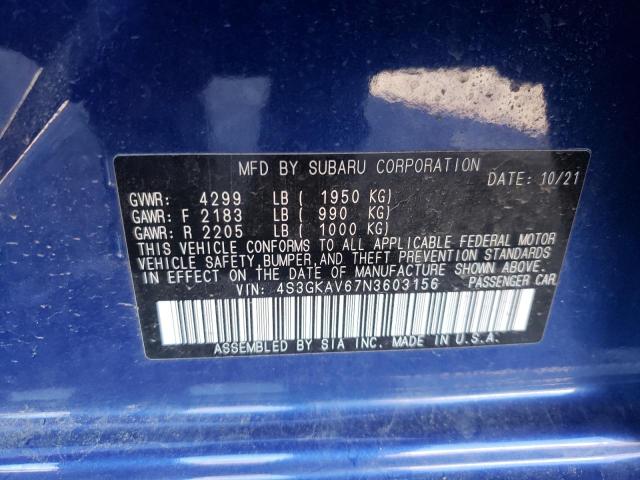 Photo 9 VIN: 4S3GKAV67N3603156 - SUBARU IMPREZA PR 