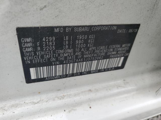 Photo 12 VIN: 4S3GTAA61J3752062 - SUBARU IMPREZA 