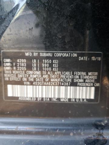 Photo 11 VIN: 4S3GTAA62K3714387 - SUBARU IMPREZA 