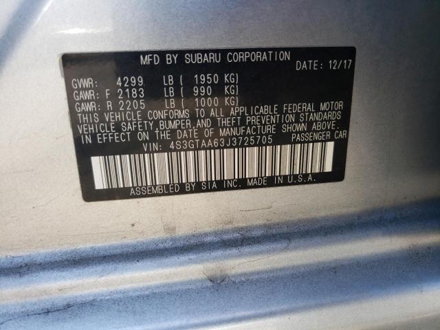 Photo 11 VIN: 4S3GTAA63J3725705 - SUBARU IMPREZA 