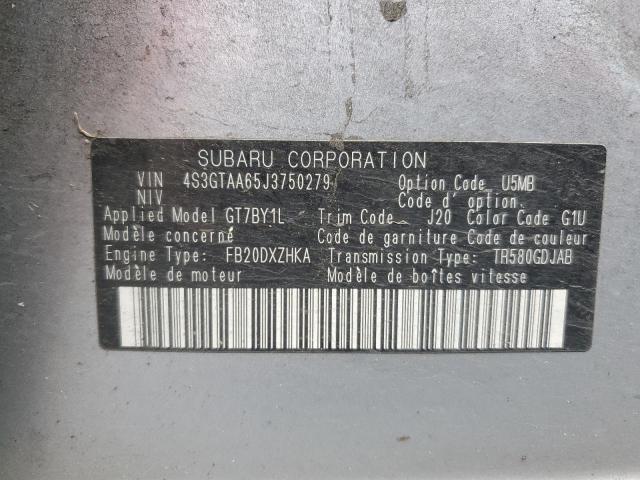 Photo 11 VIN: 4S3GTAA65J3750279 - SUBARU IMPREZA 