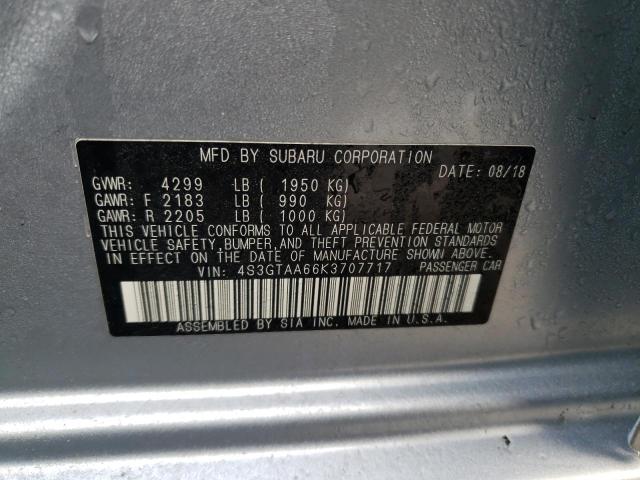 Photo 9 VIN: 4S3GTAA66K3707717 - SUBARU IMPREZA 