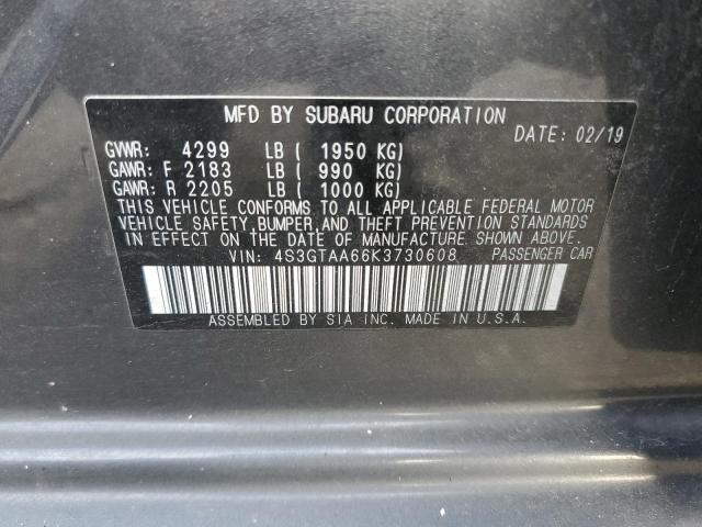 Photo 11 VIN: 4S3GTAA66K3730608 - SUBARU IMPREZA 