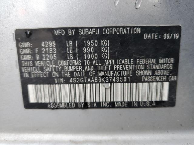 Photo 11 VIN: 4S3GTAA66K3749501 - SUBARU IMPREZA 