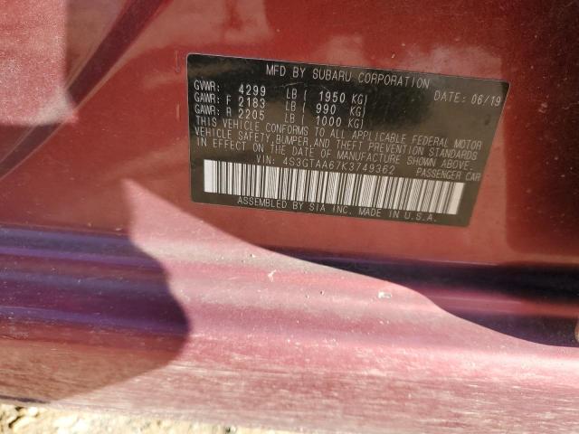 Photo 11 VIN: 4S3GTAA67K3749362 - SUBARU IMPREZA 