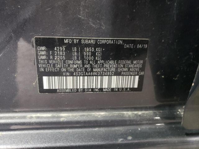 Photo 11 VIN: 4S3GTAA68K3734952 - SUBARU IMPREZA 