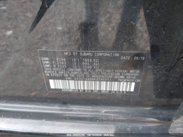 Photo 8 VIN: 4S3GTAA68K3745417 - SUBARU IMPREZA 