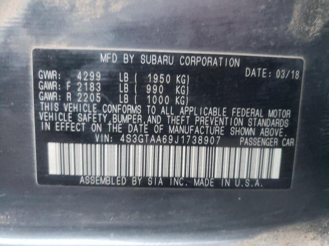 Photo 11 VIN: 4S3GTAA69J1738907 - SUBARU IMPREZA 