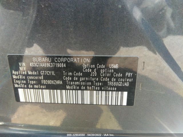 Photo 8 VIN: 4S3GTAA69K3719084 - SUBARU IMPREZA 