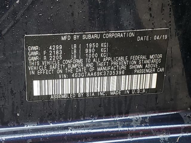 Photo 11 VIN: 4S3GTAA69K3735396 - SUBARU IMPREZA 