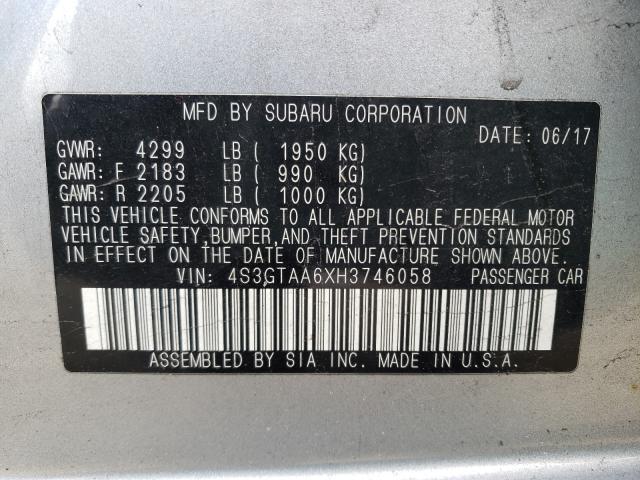 Photo 9 VIN: 4S3GTAA6XH3746058 - SUBARU IMPREZA 