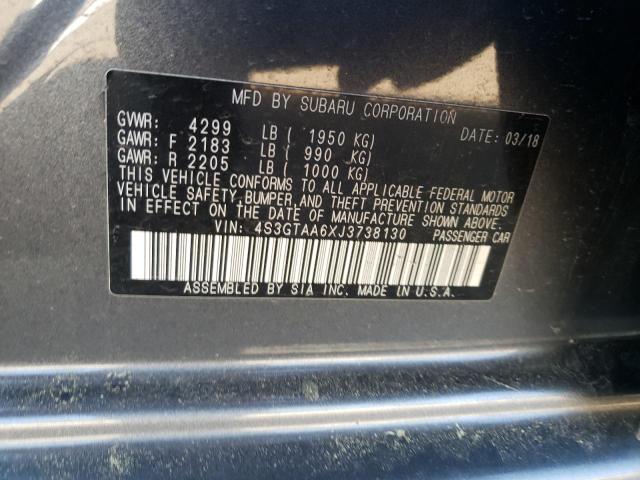 Photo 9 VIN: 4S3GTAA6XJ3738130 - SUBARU IMPREZA 