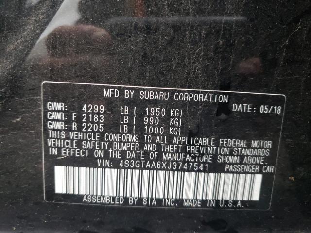 Photo 9 VIN: 4S3GTAA6XJ3747541 - SUBARU IMPREZA 