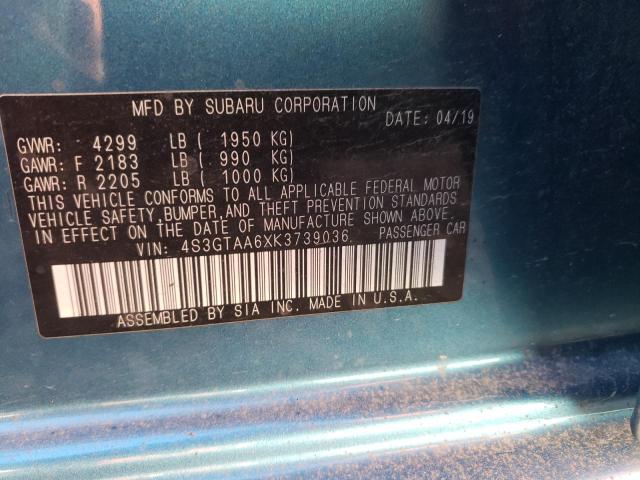 Photo 9 VIN: 4S3GTAA6XK3739036 - SUBARU IMPREZA 