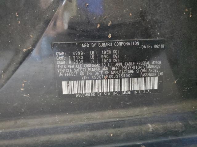 Photo 12 VIN: 4S3GTAB60J3751001 - SUBARU IMPREZA 