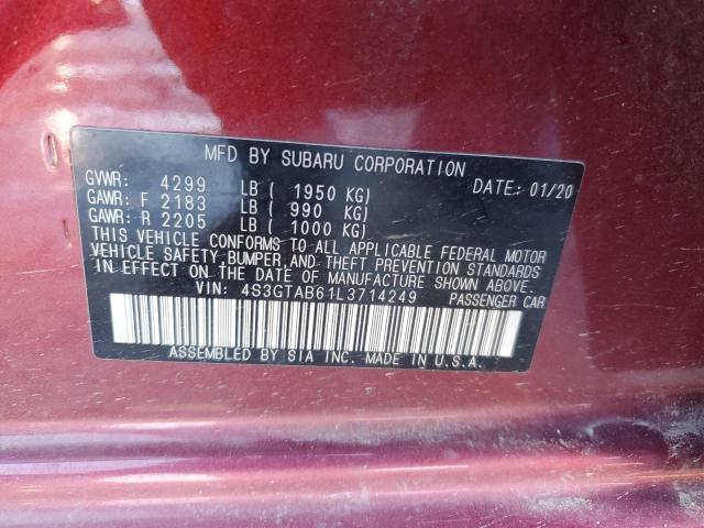 Photo 11 VIN: 4S3GTAB61L3714249 - SUBARU IMPREZA 