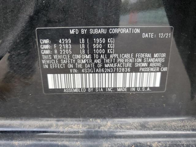 Photo 11 VIN: 4S3GTAB62N3712836 - SUBARU IMPREZA 