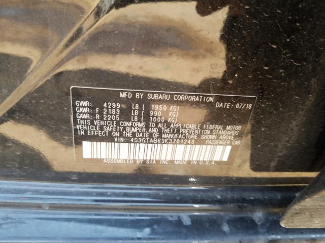 Photo 9 VIN: 4S3GTAB63K3701243 - SUBARU IMPREZA 