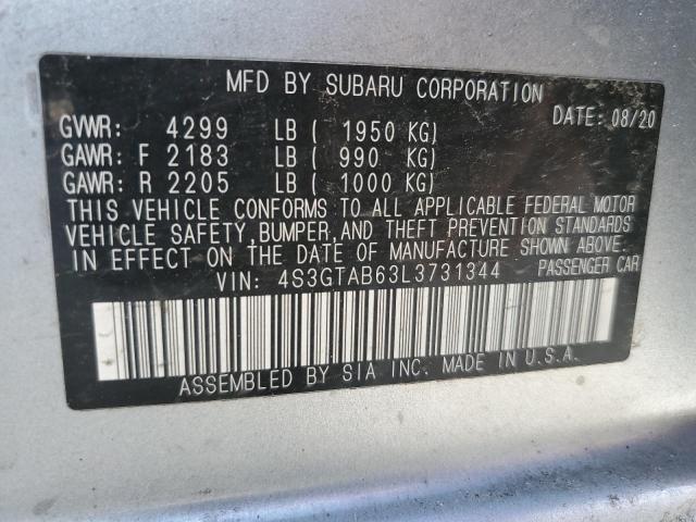 Photo 11 VIN: 4S3GTAB63L3731344 - SUBARU IMPREZA 