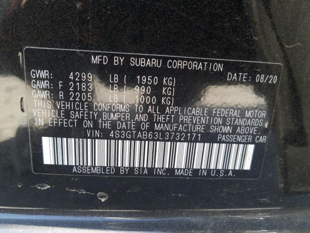 Photo 9 VIN: 4S3GTAB63L3732171 - SUBARU IMPREZA 