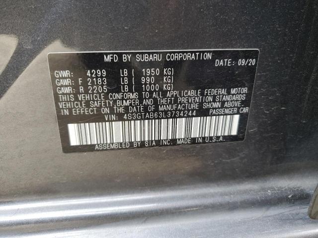 Photo 11 VIN: 4S3GTAB63L3734244 - SUBARU IMPREZA 