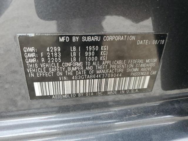 Photo 11 VIN: 4S3GTAB64K3709044 - SUBARU IMPREZA 