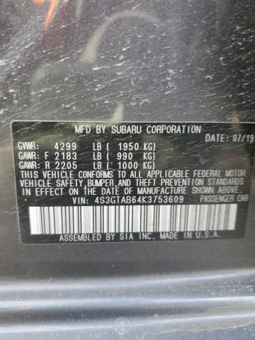 Photo 11 VIN: 4S3GTAB64K3753609 - SUBARU IMPREZA 