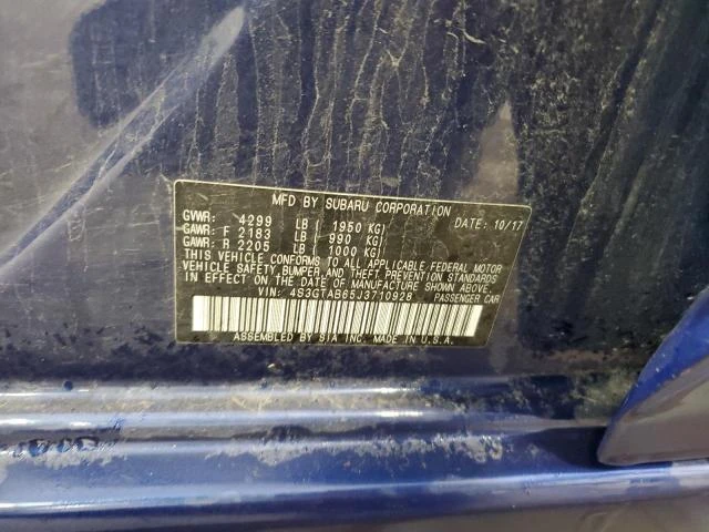 Photo 12 VIN: 4S3GTAB65J3710928 - SUBARU IMPREZA PR 