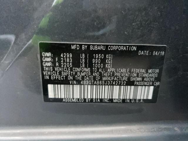 Photo 11 VIN: 4S3GTAB65J3742732 - SUBARU IMPREZA PR 