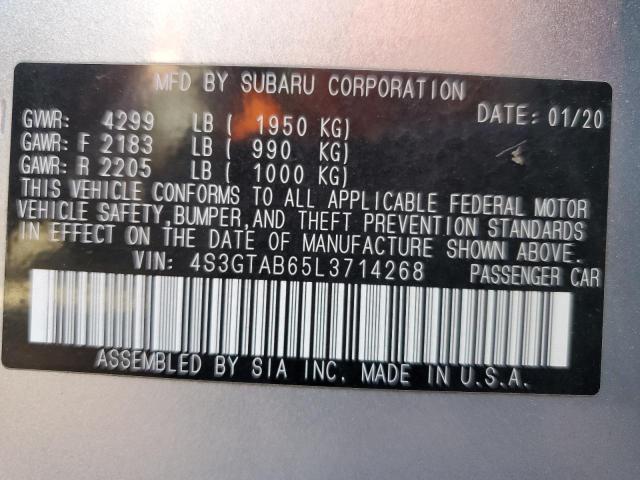 Photo 11 VIN: 4S3GTAB65L3714268 - SUBARU IMPREZA 